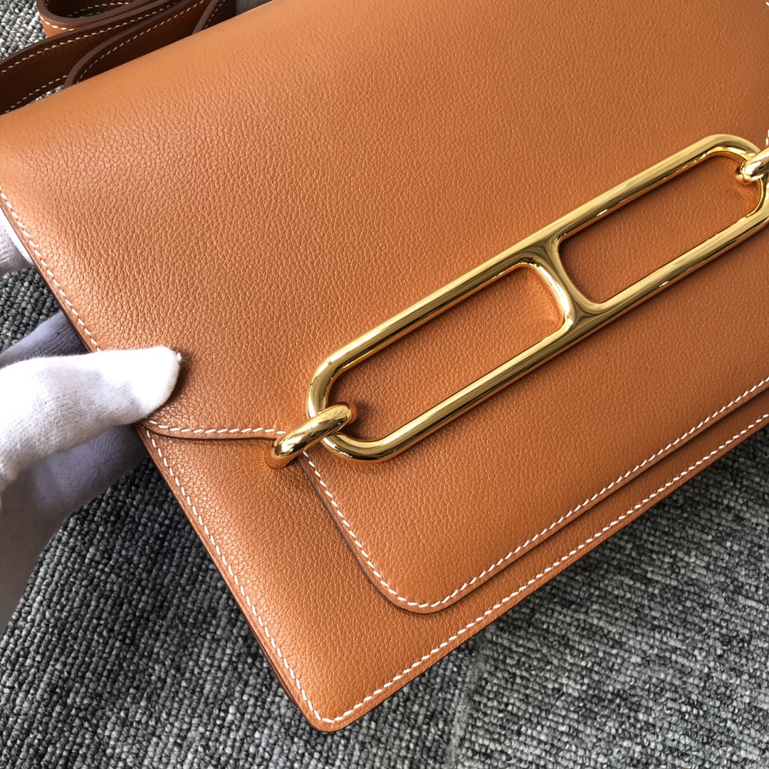 에르메스 룰리스23 골드브라운 금장 에버컬러